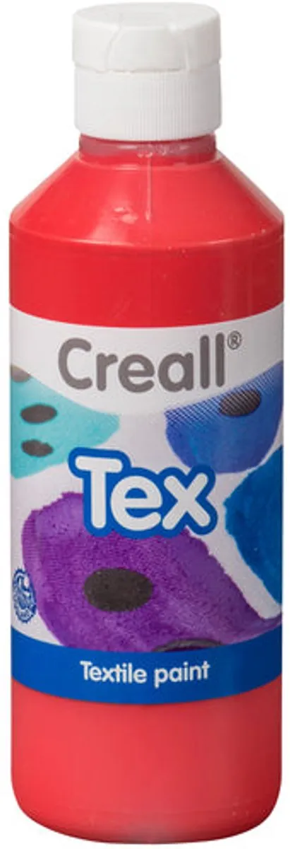 Creall Tex Stoffenverf Rood 250ml - Machinewasbaar - afbeelding 6 van 6