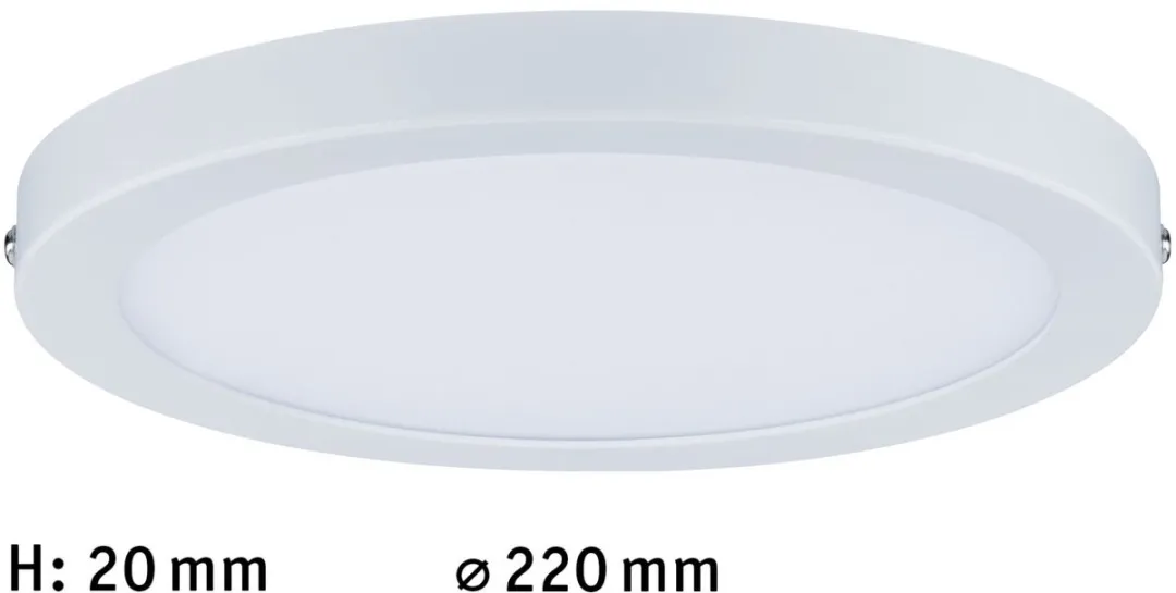 Paulmann LED-paneel Atria Rond 22cm 14W 1150lm - Warmwit 2700K