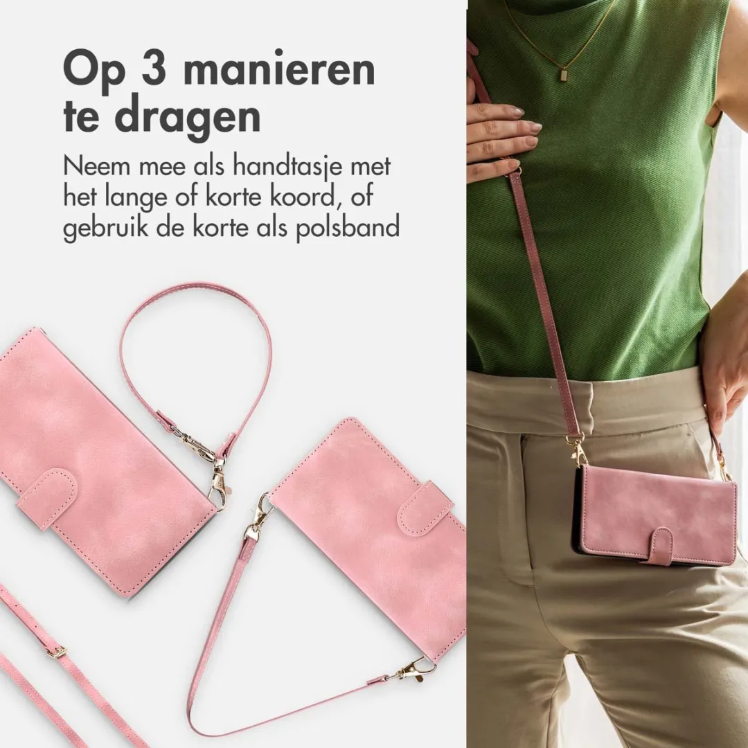 Imoshion iPhone 16 Bookcase Hoesje - 3 Pasjes Roze