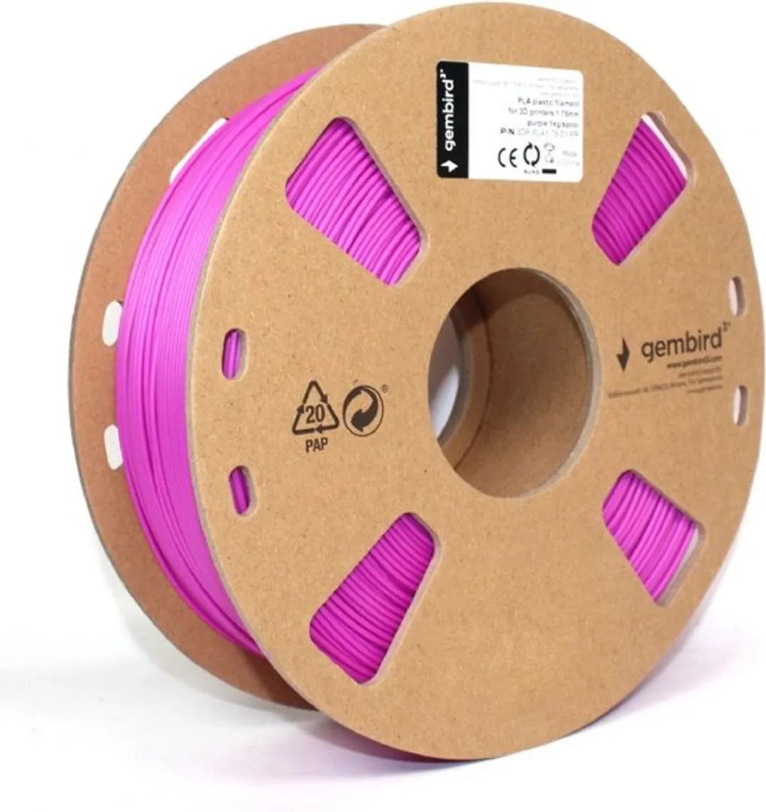 Gembird PLA Filament 1.75mm - 1kg - Paars