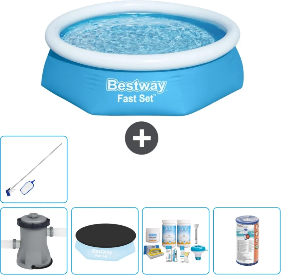 Bestway Fast Set Zwembad 244x61cm Blauw