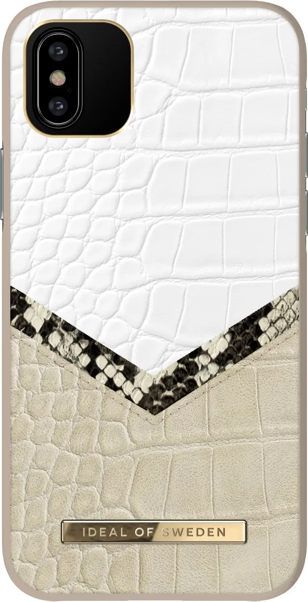 iDeal of Sweden Atelier Case iPhone 11 Pro/XS/X - Dusty Cream Python - afbeelding 5 van 5