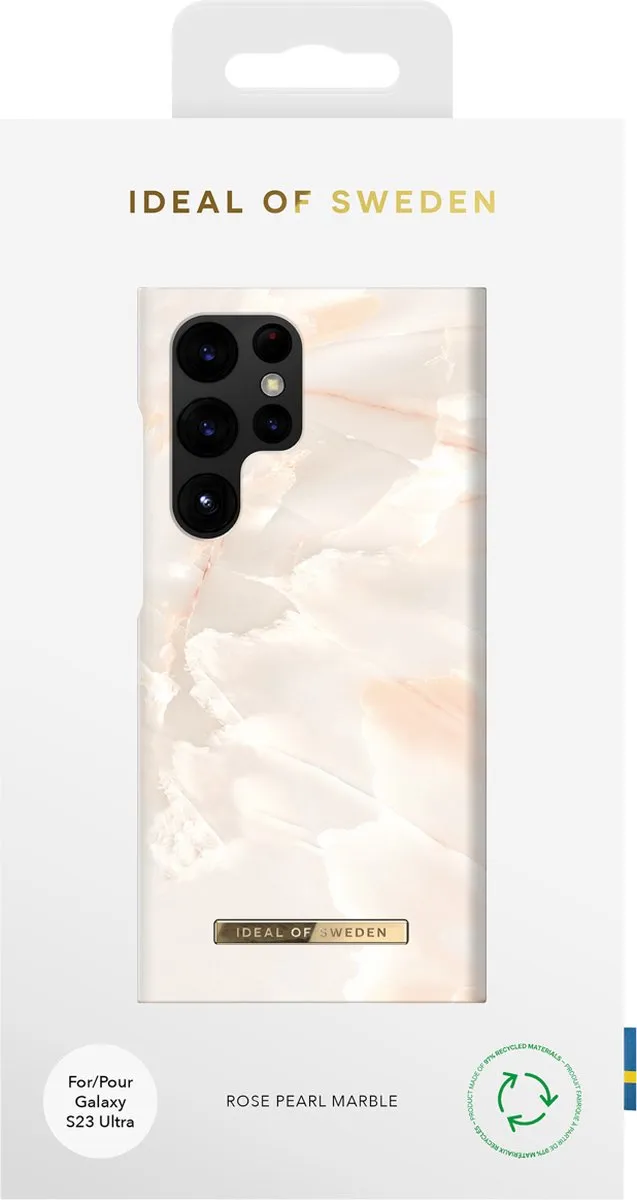 iDeal of Sweden Fashion Backcover Samsung Galaxy S23 Ultra - Roze Marble IDFCSS21-S23U-257