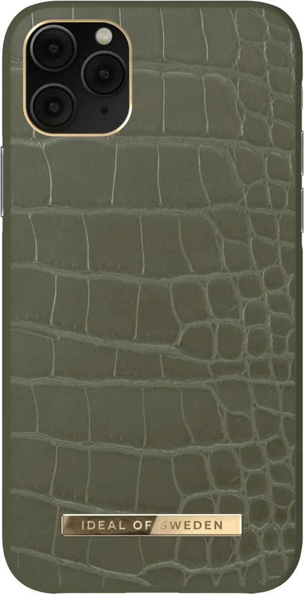 iDeal of Sweden Atelier Case iPhone 11 Pro/XS/X - Khaki Croco - afbeelding 4 van 4