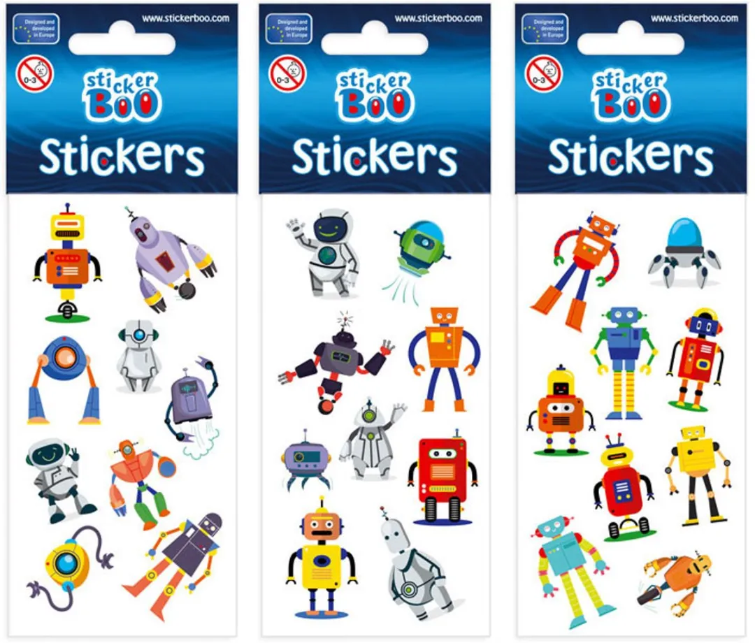 ThimbleToys Stickervel Robots