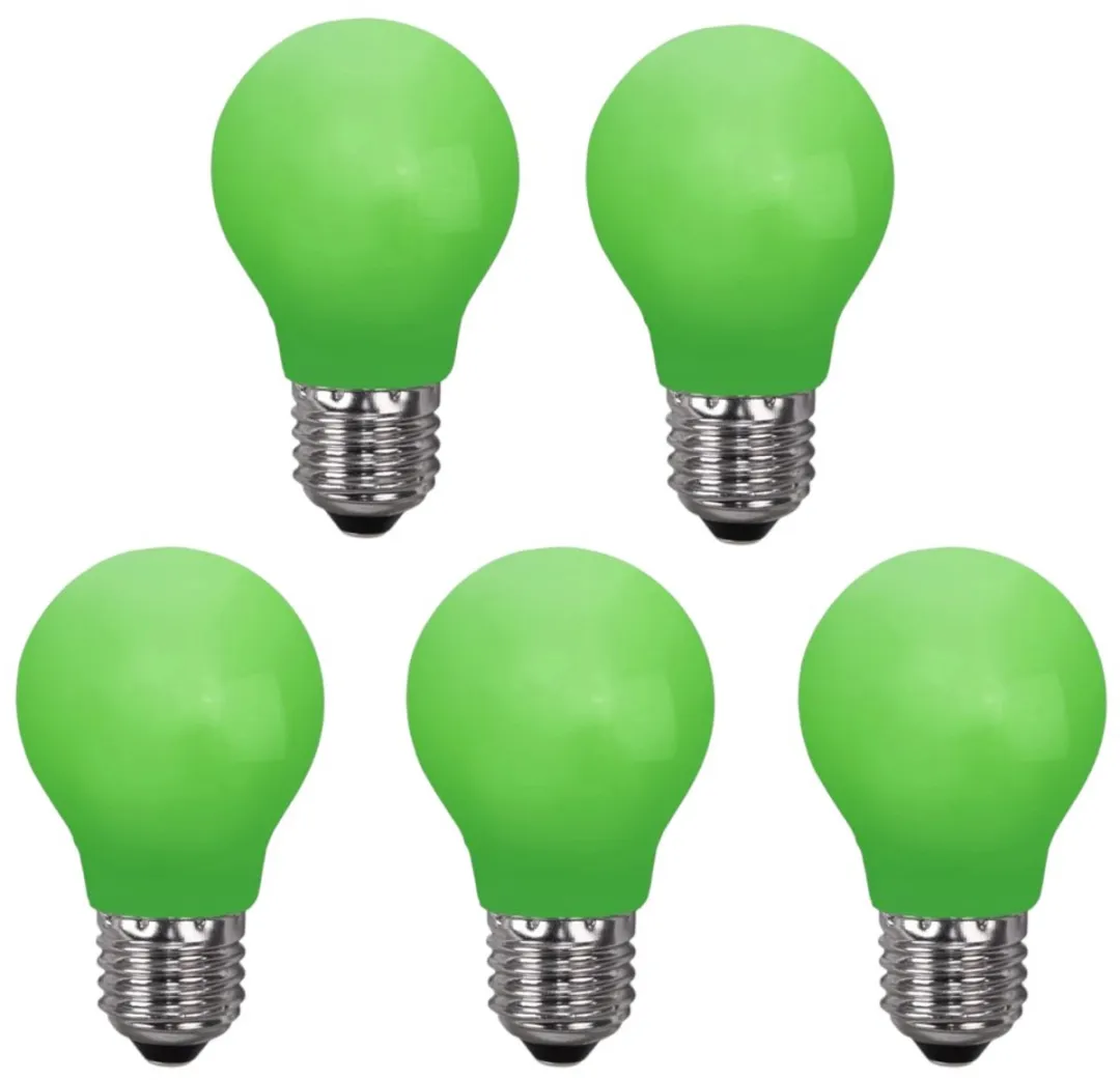 Star Trading Prikkabel Groen E27 0.9W - 5 Stuks