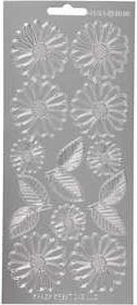 Creativ Company Margrieten Stickers Zilver - 12 Stuks