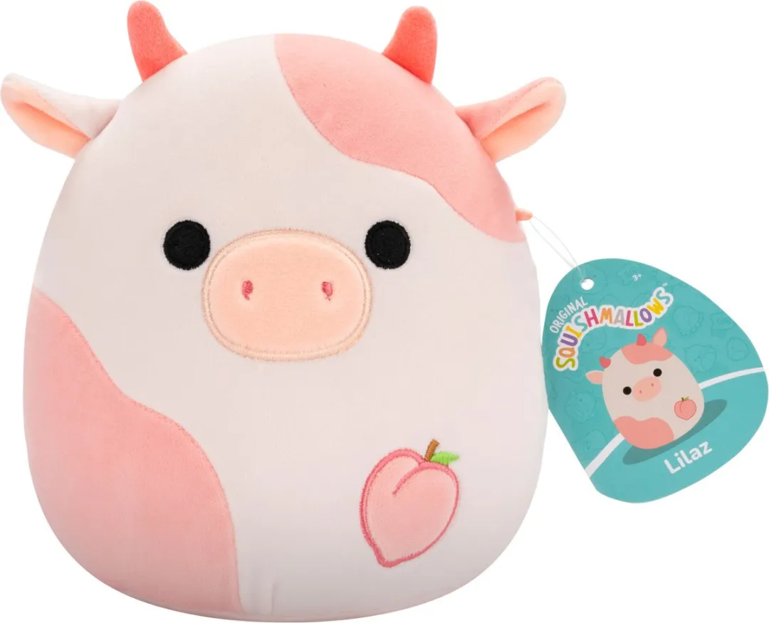 Squishmallows Lilaz Peach Cow Pluche 19cm