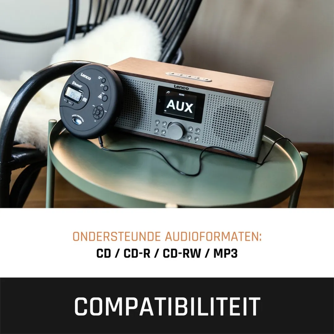 Lenco CD-300BK Discman - Draagbaar - Zwart - afbeelding 6 van 6