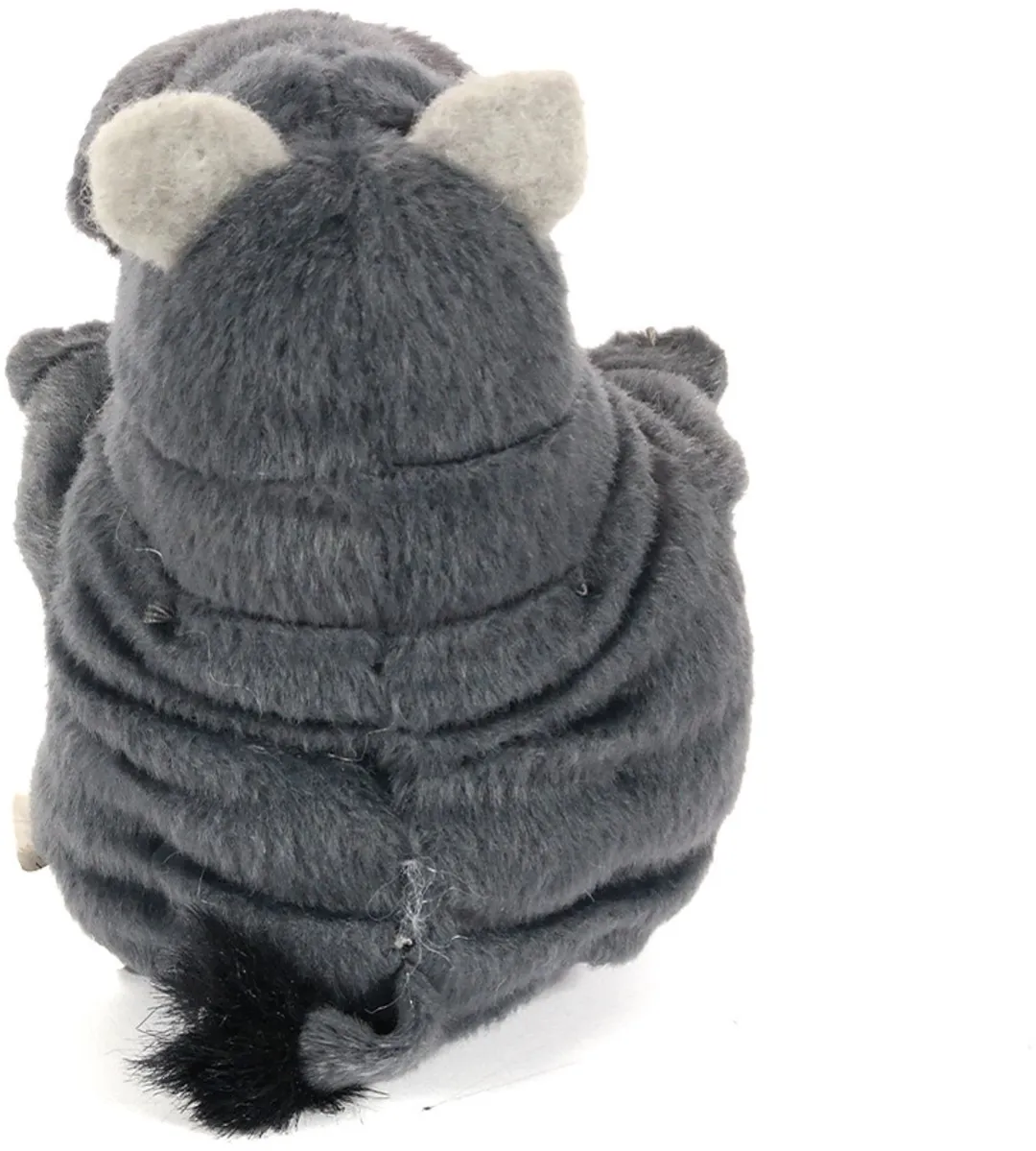 PIA Soft Toys Pluche Nijlpaard Knuffel - Zittend 12cm - Grijs