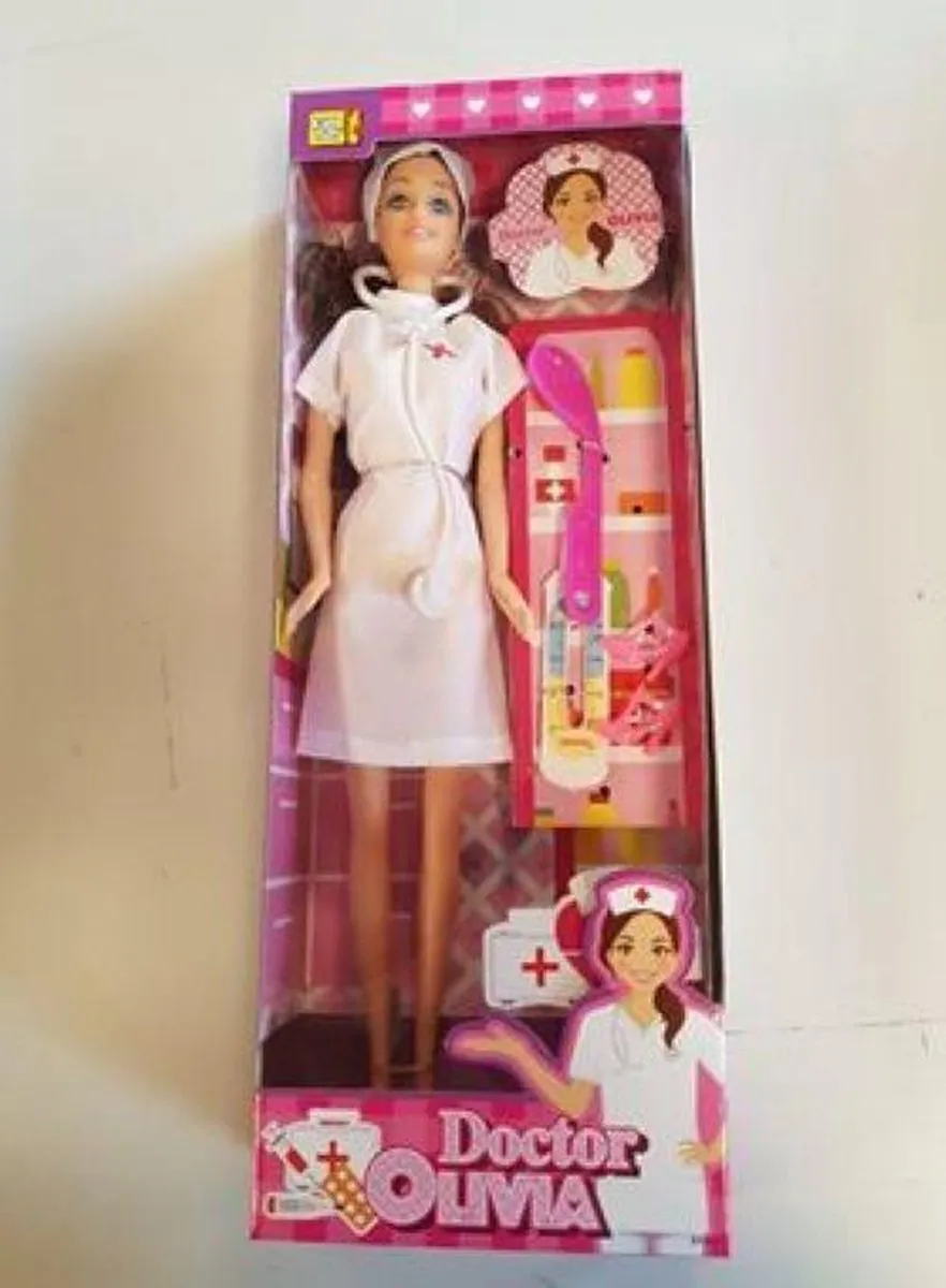 Jonotoys Dokter Olivia Tienerpop 30cm - 4-delig - Multicolor