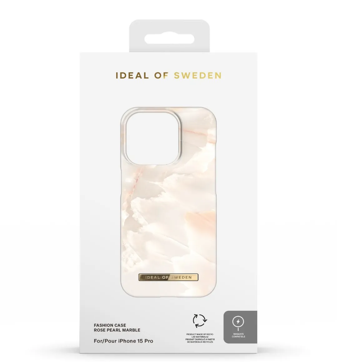 iDeal of Sweden iPhone 15 Pro Backcover MagSafe - Rose Pearl Marble - afbeelding 6 van 6