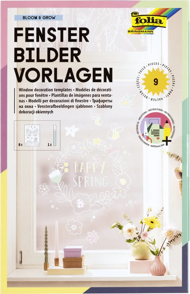 Folia Venster Sjablonen Bloom & Grow