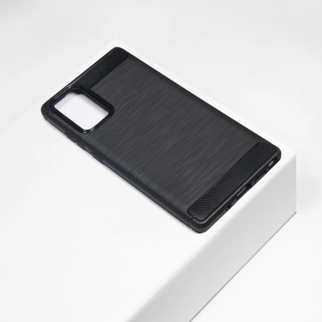 BMAX Carbon Soft Case Samsung Galaxy Note20 - Zwart