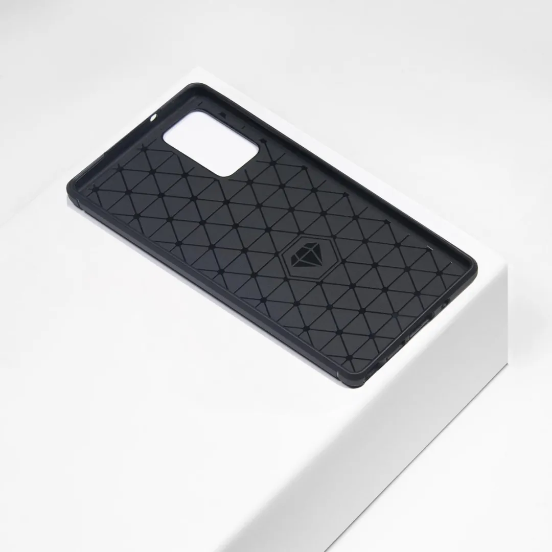 BMAX Carbon Soft Case Samsung Galaxy Note20 - Zwart