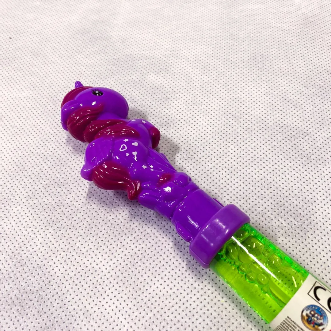 Nicky Toy - Bellenblaas Eenhoorn 38 cm - 3 stuks - diverse kleuren