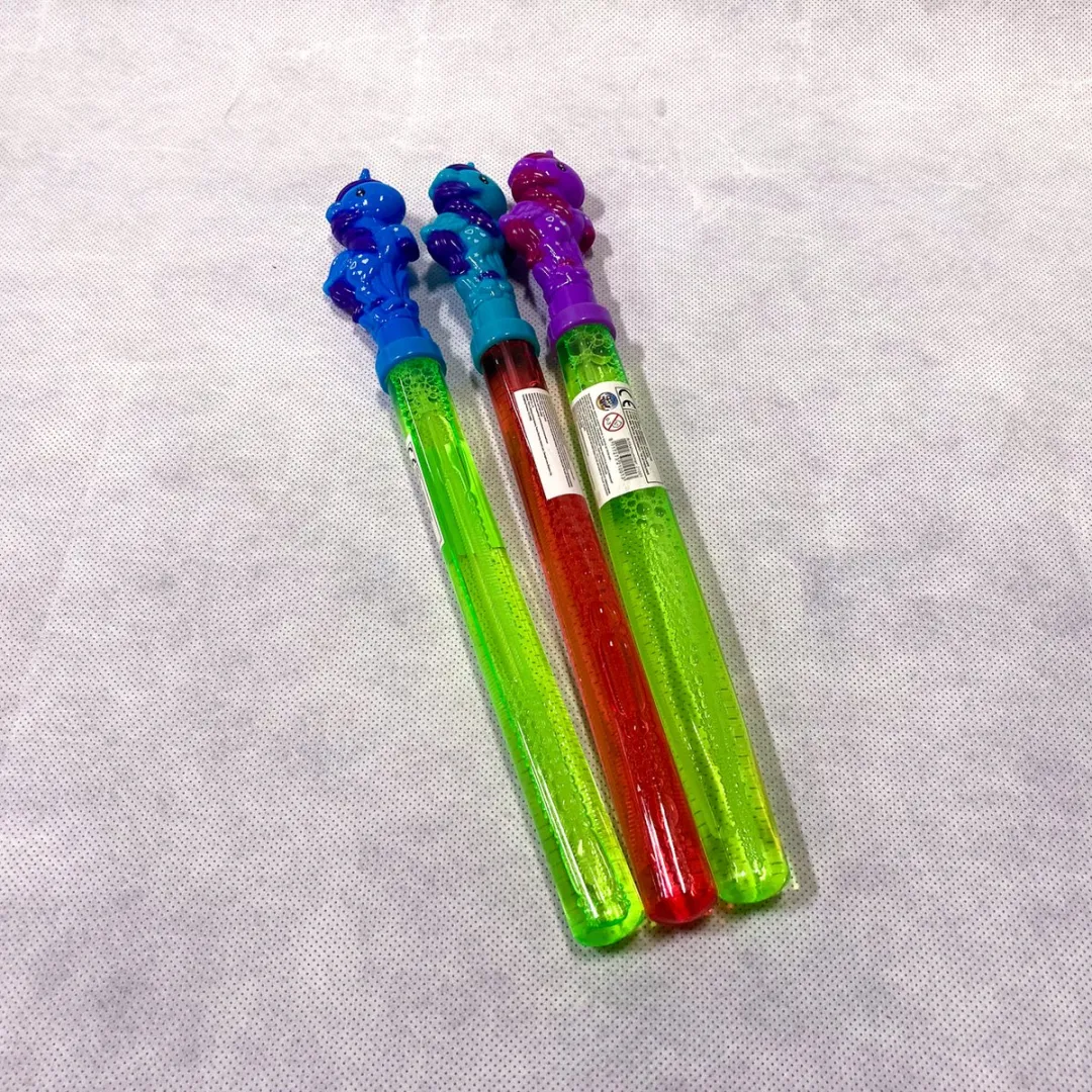 Nicky Toy - Bellenblaas Eenhoorn 38 cm - 3 stuks - diverse kleuren