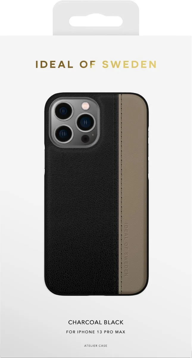 iDeal of Sweden Atelier Case iPhone 13 Pro Max Charcoal Black - afbeelding 5 van 6