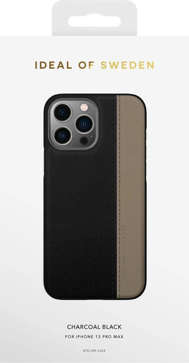 iDeal of Sweden Atelier Case iPhone 13 Pro Max Charcoal Black - afbeelding 6 van 6