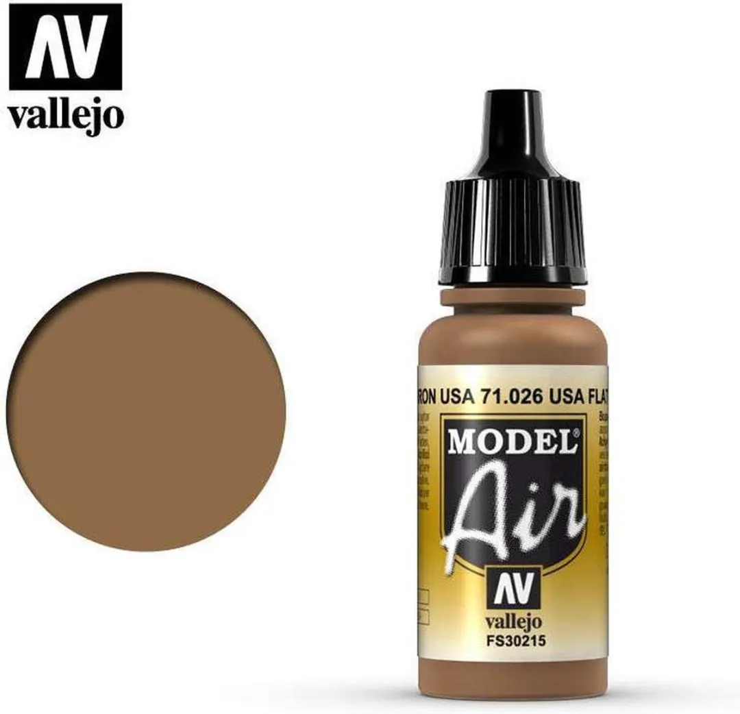 Vallejo Model Air US Flat Brown Acrylverf 17ml