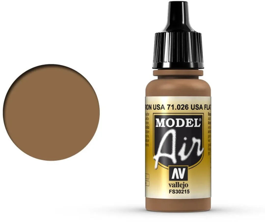 Vallejo Model Air US Flat Brown Acrylverf 17ml