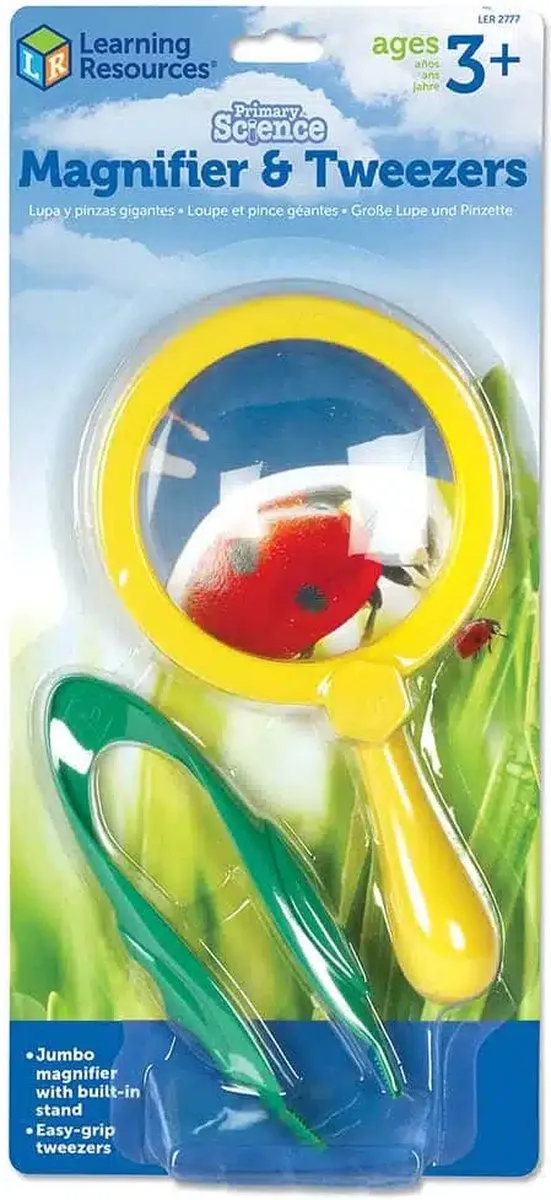 Learning Resources Vergrootglas & Pincet 950LER2777 - Multicolor