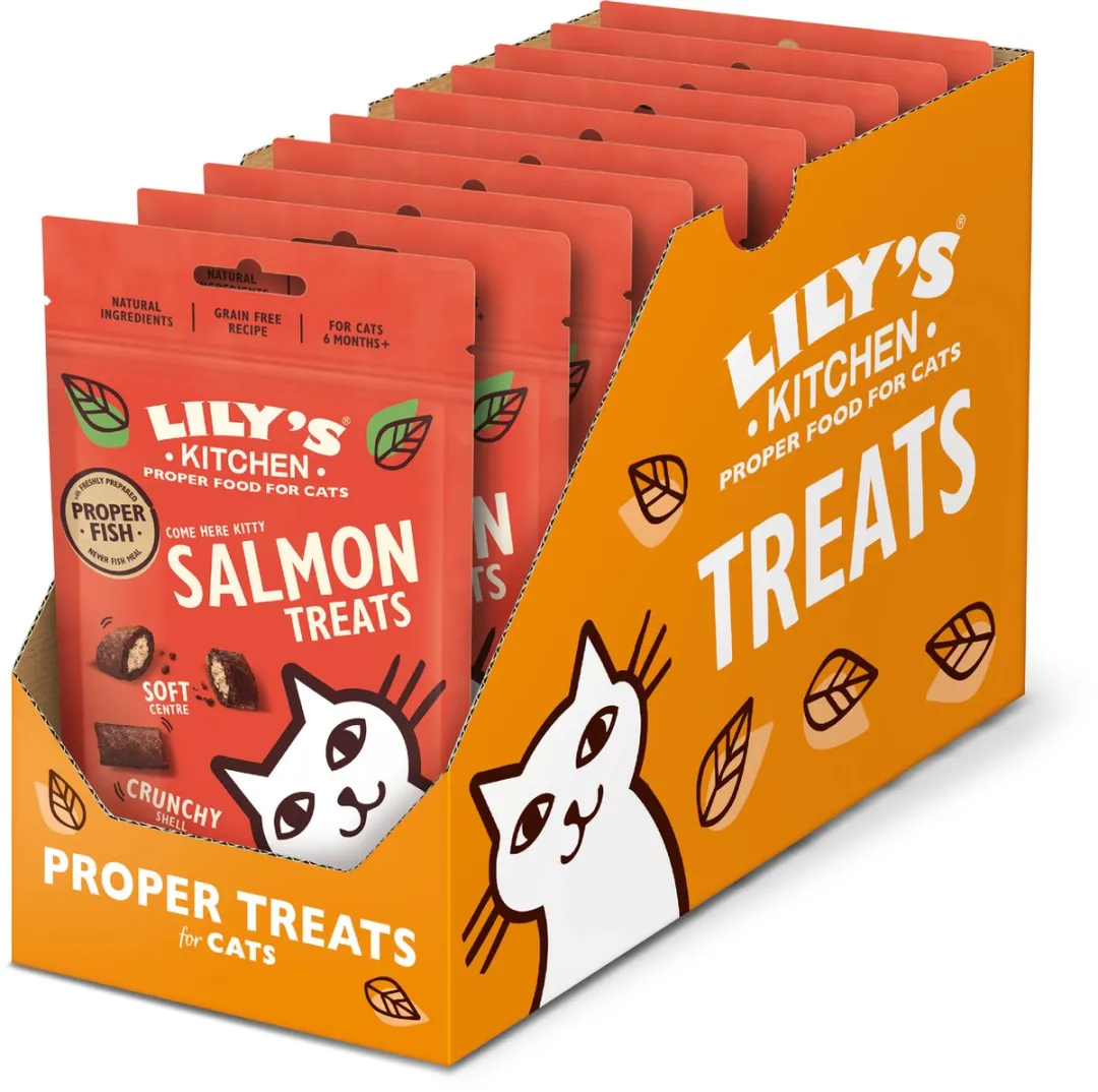 Lily's Kitchen Kom Dan Poes! Kattensnacks Zalm 10x60g