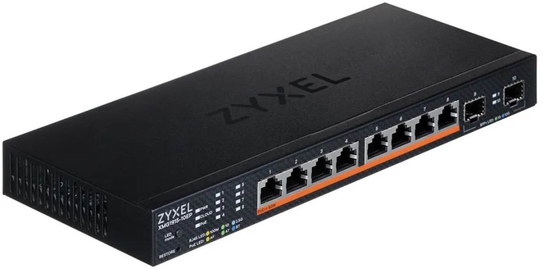 Zyxel XMG1915-10EP Managed Switch - 8x 2.5G PoE - 2x SFP