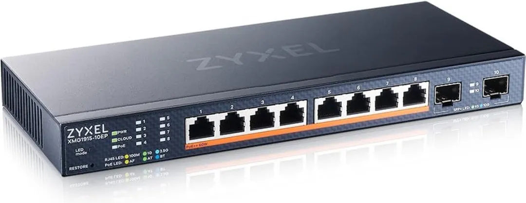 Zyxel XMG1915-10EP Managed Switch - 8x 2.5G PoE - 2x SFP
