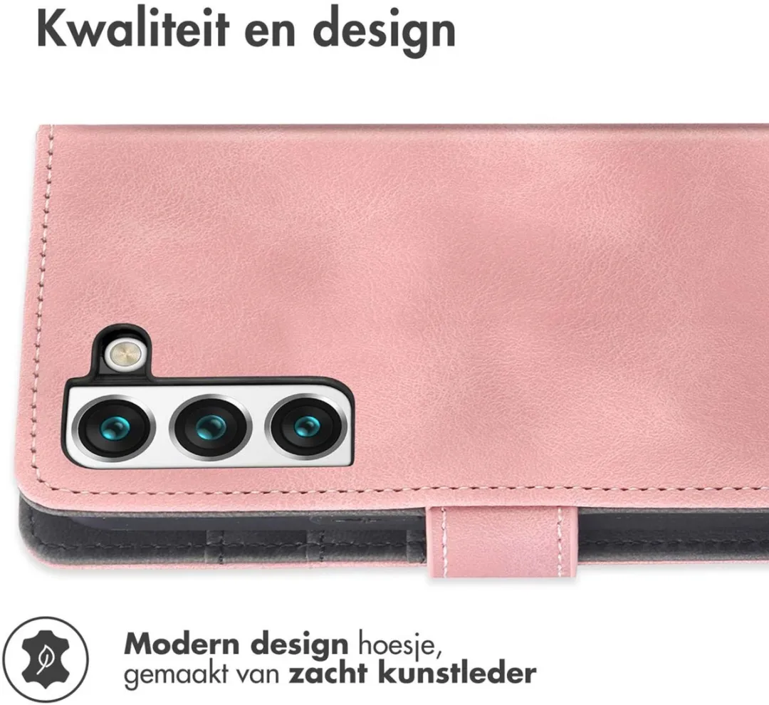 Imoshion Bookcase Hoesje Samsung Galaxy S22 - 3 Pasjes Roze