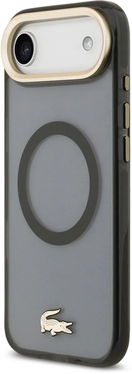 Lacoste Back Cover Case iPhone 17 Air - Zwart - MagSafe