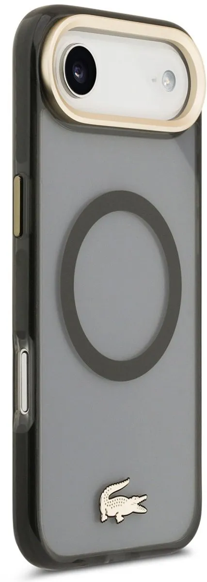 Lacoste Back Cover Case iPhone 17 Air - Zwart - MagSafe