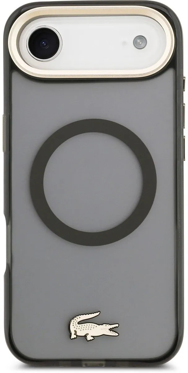 Lacoste Back Cover Case iPhone 17 Air - Zwart - MagSafe