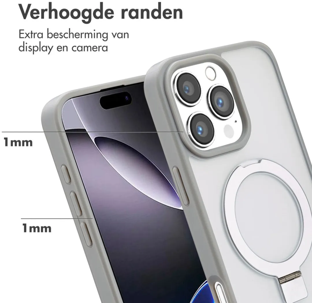 Accezz Hoesje iPhone 16 Pro Max - Grijs - MagSafe