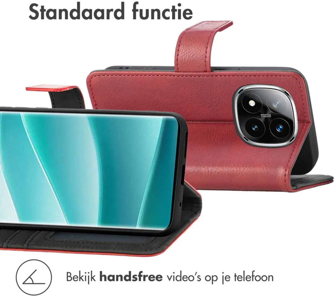 Imoshion Hoesje Xiaomi Redmi Note 14 Pro 5G - 3 Pasjes - Rood