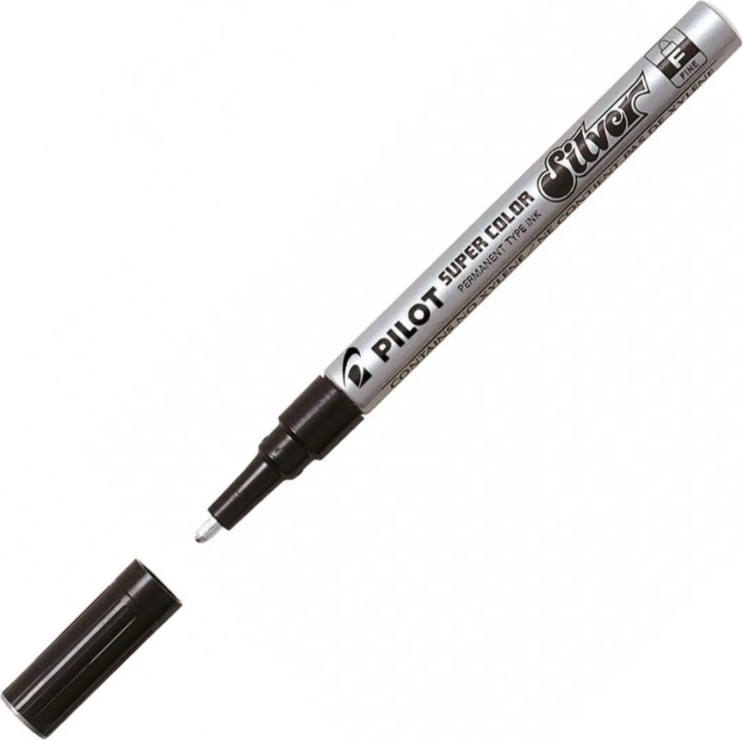Pilot Super Color Zilver Marker - Fine Tip