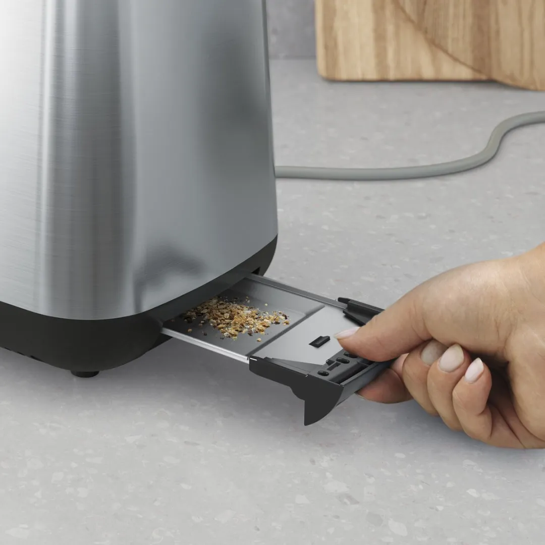 Electrolux E3T1-3ST Toaster 2 Sneden 800W - Zwart/Roestvrijstaal