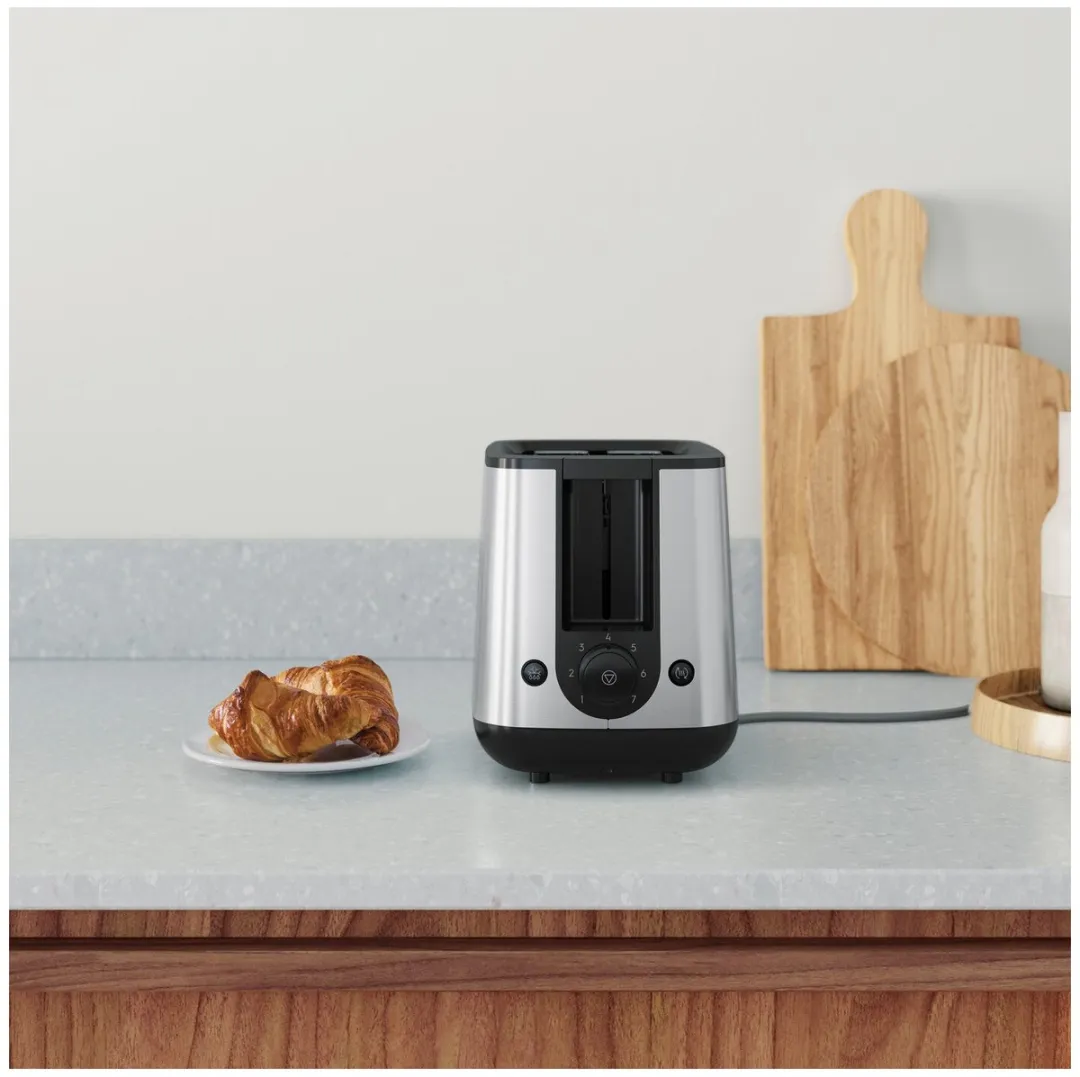 Electrolux E3T1-3ST Toaster 2 Sneden 800W - Zwart/Roestvrijstaal