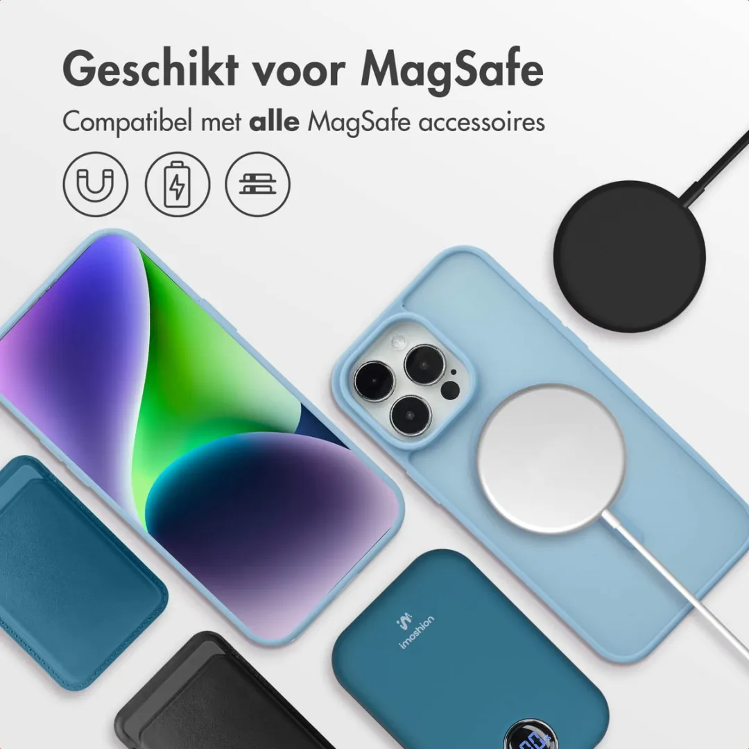 Imoshion Hoesje iPhone 14 Pro Max MagSafe Lichtblauw