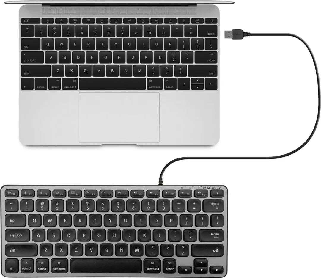 Macally BLMINIZKEYSG USB-toetsenbord - Spacegray