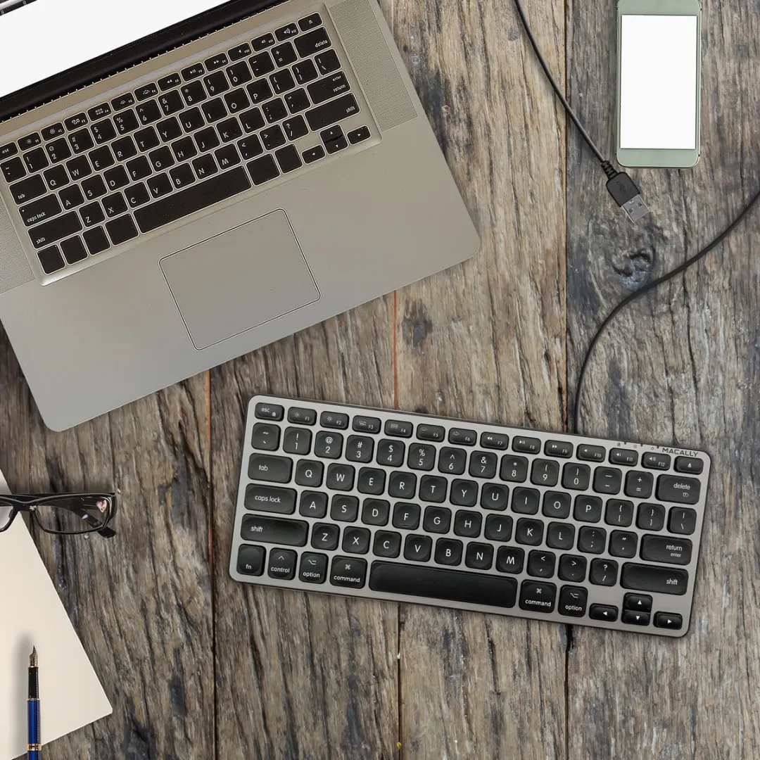 Macally BLMINIZKEYSG USB-toetsenbord - Spacegray