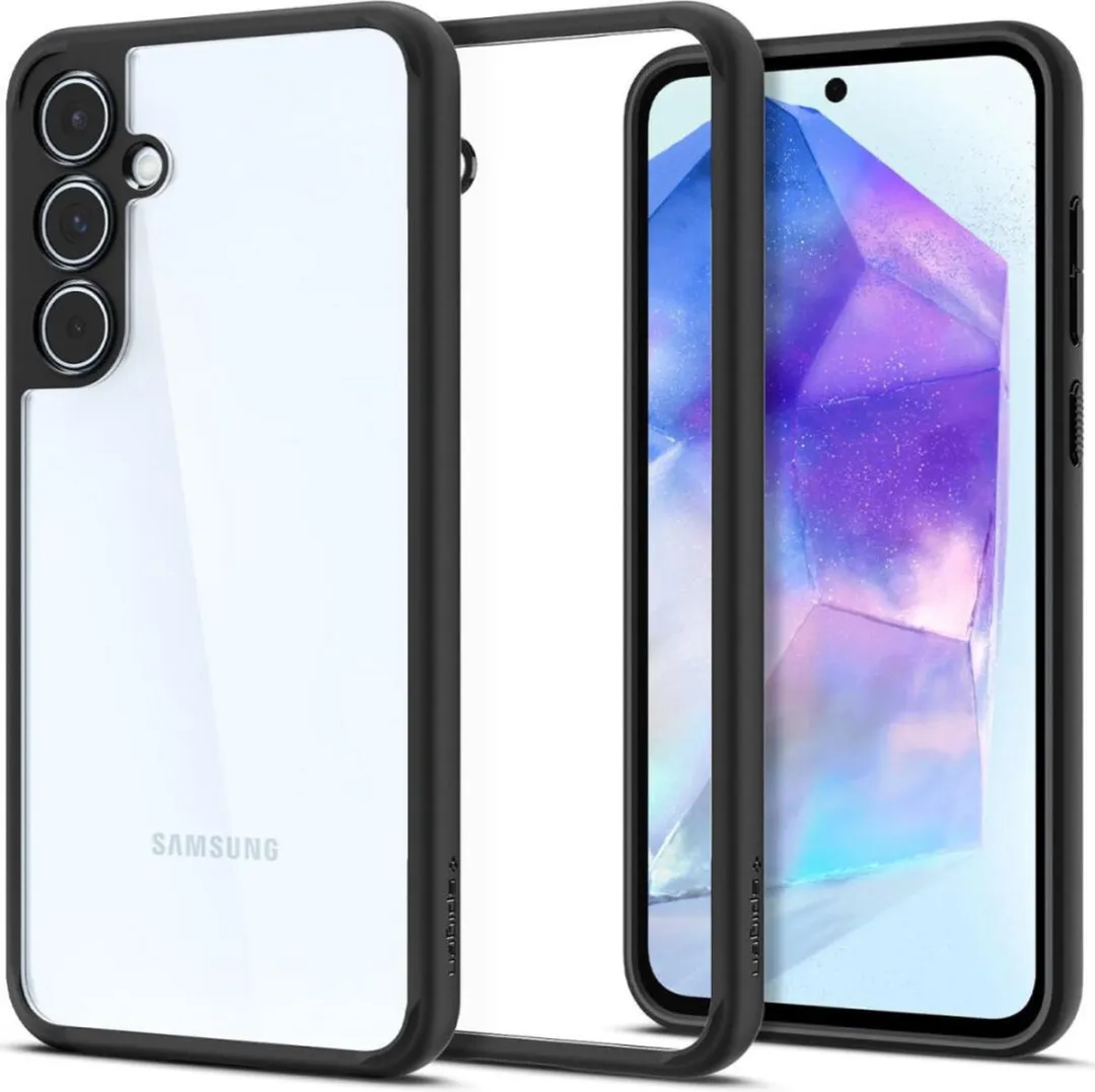 Spigen Ultra Hybrid ACS07529 Hoesje - Samsung Galaxy A55 - Matte Zwart