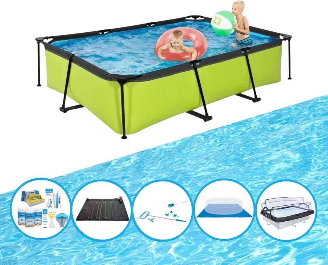 EXIT Toys Frame Zwembad Lime 300x200x65cm