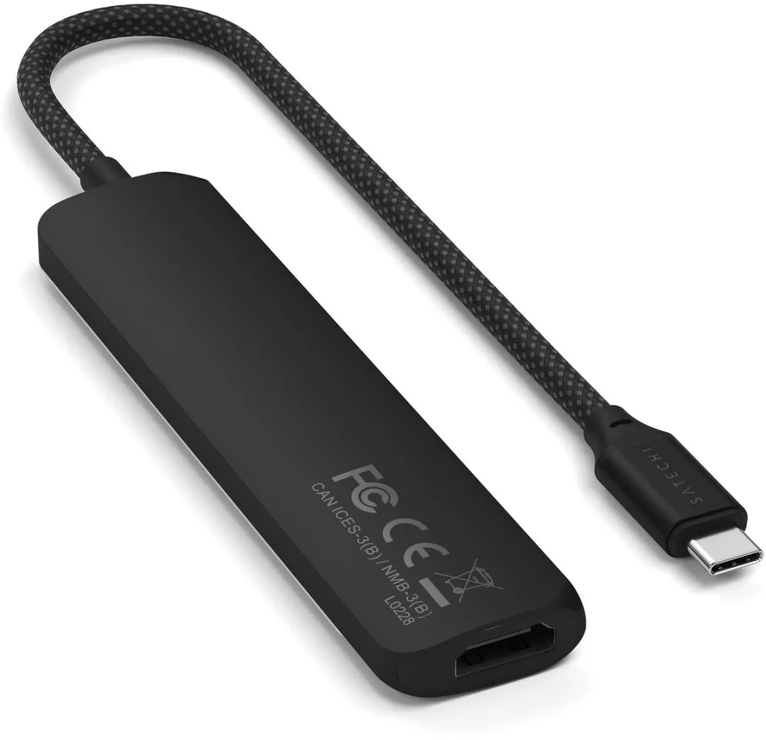 Satechi ST-P6SK USB-C Interface Hub 10Gbit - Zwart - afbeelding 6 van 6