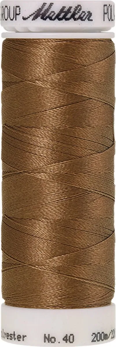 Amann Mettler Polysheen Borduurgaren 200m - Bruin