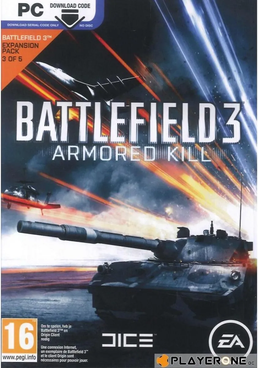 EA Battlefield 3 Armored Kill Code in a Box