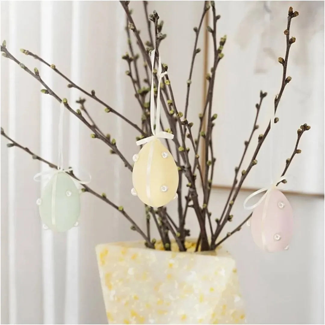 Creativ Company Mini Hobbyset Decoratie Eieren Pastelkleuren - 3 Stuks