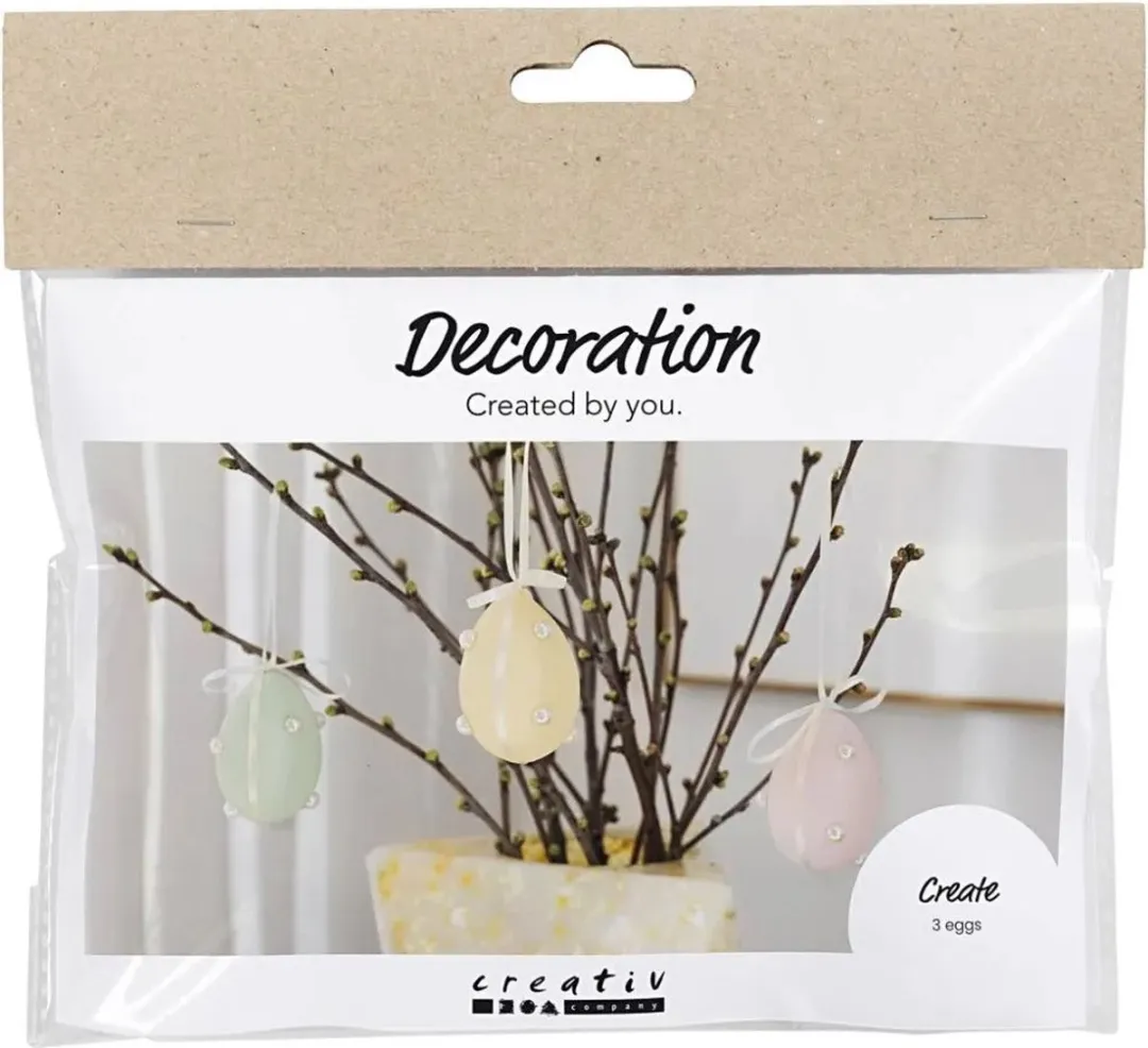 Creativ Company Mini Hobbyset Decoratie Eieren Pastelkleuren