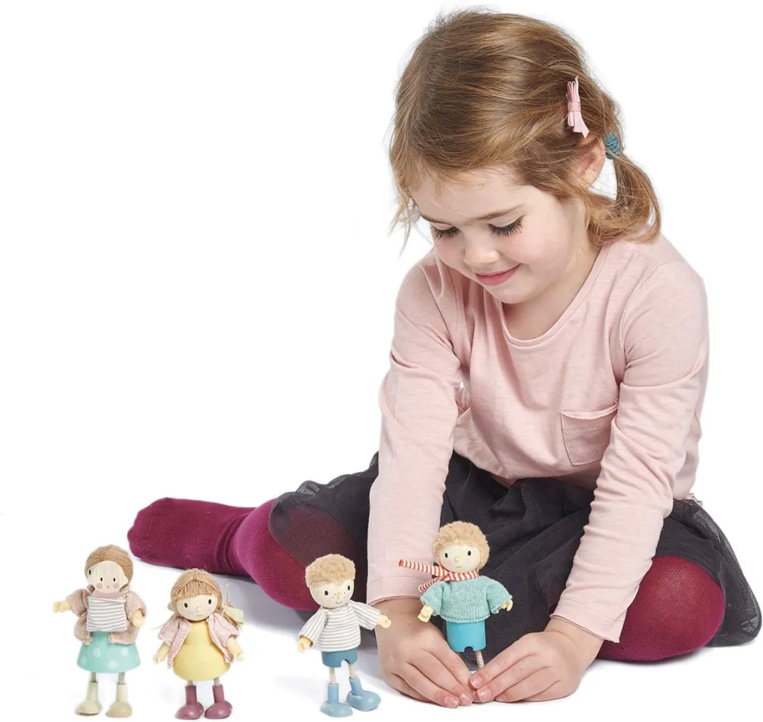 Tender Leaf Toys Popje Edward Skateboard - Blauw/Bruin