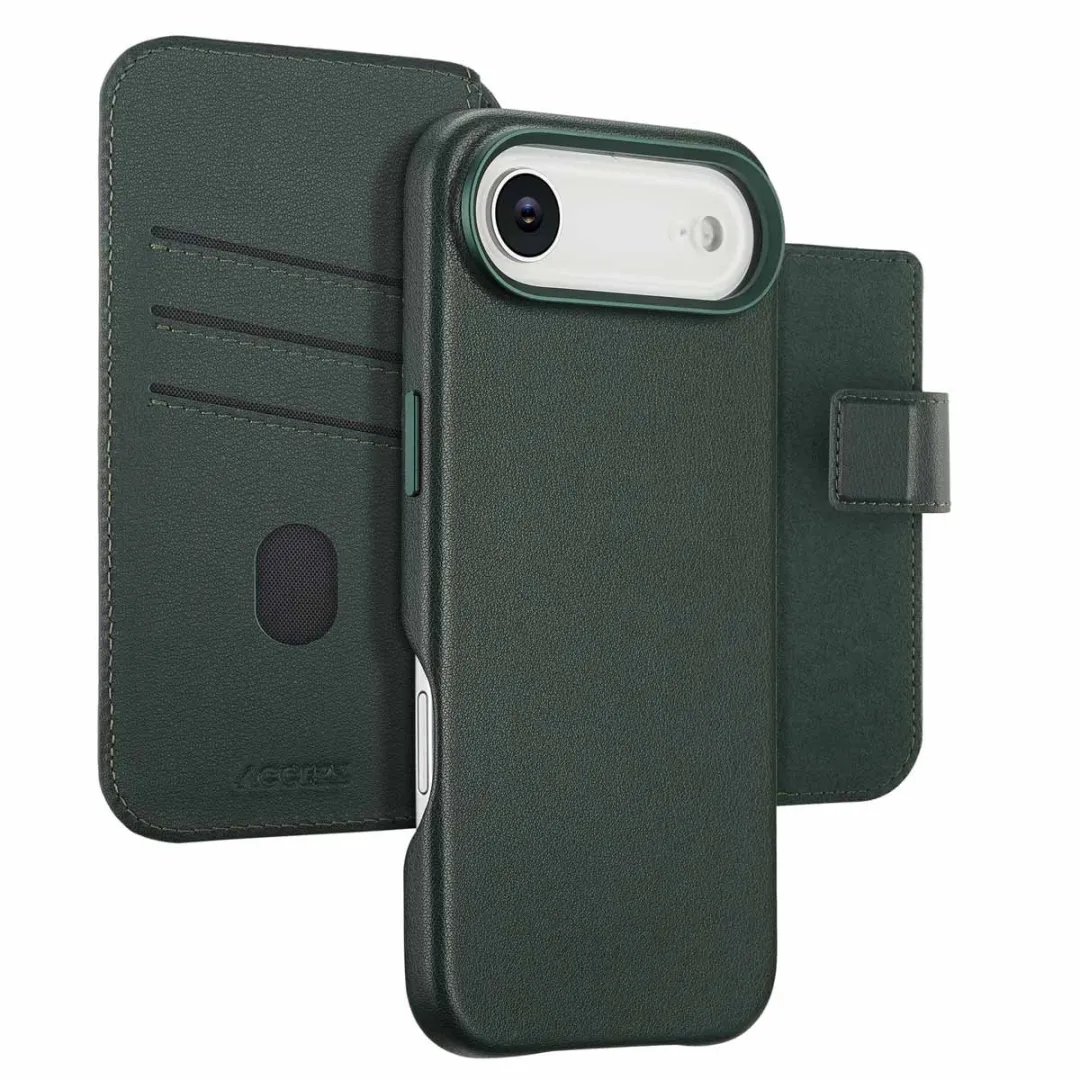 Accezz iPhone 17 Air Hoesje Leather Bookcase 2-in-1